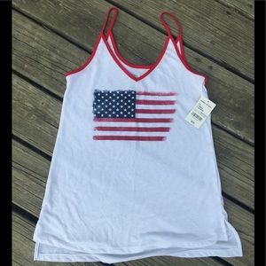 American Flag Tank Top  - NWT - XS